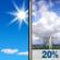 Saturday: Sunny then Slight Chance Showers And Thunderstorms