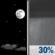 Saturday Night: Mostly Clear then Chance Rain Showers
