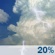 Sunday: A slight chance of showers and thunderstorms. Partly sunny, with a high near 78. Sunday: Slight Chance Showers And Thunderstorms